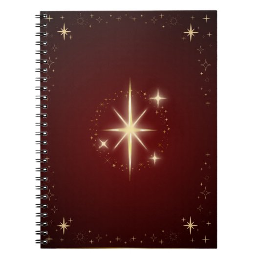 Maroon Stern Notizblock (Vorderseite)