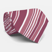 Maroon Stripe Business Krawatte (Gerollt)