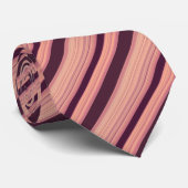 Maroon Striping Muster Krawatte (Gerollt)