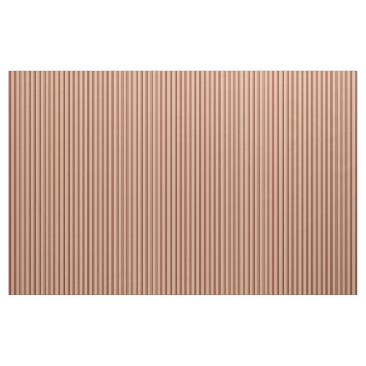 Maroon & Tan Lined Pattern Stoff (Yard (91,4 cm))