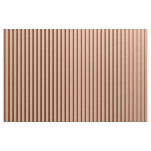 Maroon & Tan Lined Pattern Stoff (Fat Quarter (45,7 x 55,9 cm))
