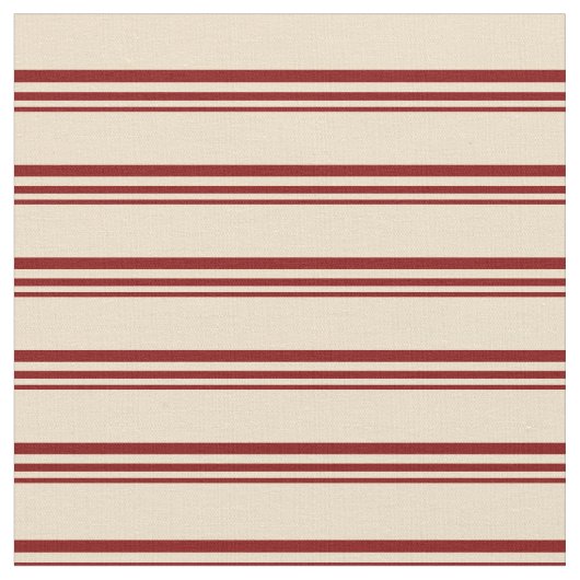 Maroon & Tan Stripes Stoff (Nahaufnahme)