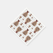 Maroon Texas Graduate Armadillo Serviette (Ecke)