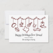 Maroon Texas Holiday Hanging Icons (Vorderseite)
