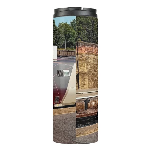 Maroon Thermosbecher (Rückseite)