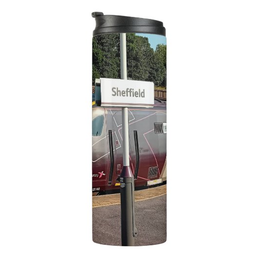 Maroon Thermosbecher (Nach rechts gedreht)