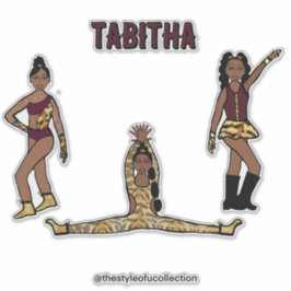 Maroon Tiger Dancer #1 Aufkleber