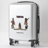 Maroon Tiger Dancer #1 Aufkleber (Koffer)