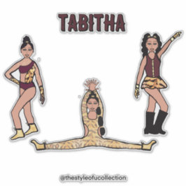 Maroon Tiger Dancer #2 Aufkleber