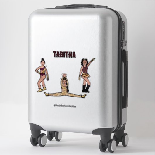 Maroon Tiger Dancer #2 Aufkleber (Koffer)