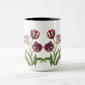 Maroon Tulips Tasse (Zentrum)