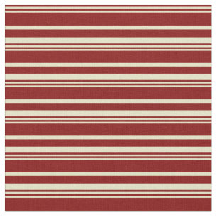 Maroon und Blassgoldenes Muster der Streifen Stoff