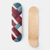 Maroon und blauer Hintergrund mit Texturen Skateboard (Vorderseite)