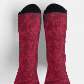 Maroon und Burgundy Texture Socken (Oben)