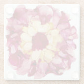 Maroon und Gelbe Blume Untersetzer (Rückseite)