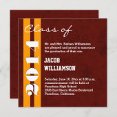 MAROON- und GOLD-Abschluss V05 für 2014 oder ein J Ankündigung (Vorne/Hinten)