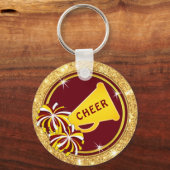 Maroon und Gold, Cheerleader Geschenke billig, Che Schlüsselanhänger (Rückseite)