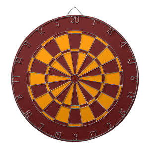 Maroon und Gold Dartscheibe