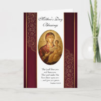 Maroon und Gold Orthodoxe Muttertag