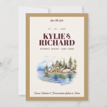 Maroon und Gold Save the Date