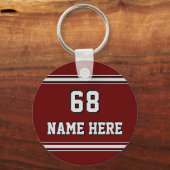 Maroon und Graue billige Hockey-Team Geschenke, je Schlüsselanhänger (Rückseite)