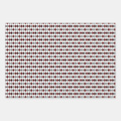 Maroon- und Graugemische Muster Geschenkpapier Set (Vorderseite 2)