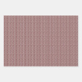 Maroon- und Graugemische Muster Geschenkpapier Set (Vorderseite)