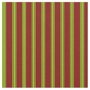 Maroon und grüne Linien/Streifen Muster Stoff
