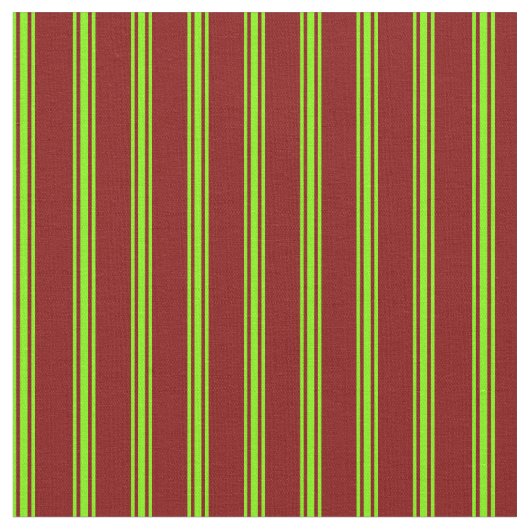 Maroon und grüne Linien/Streifen Muster Stoff (Nahaufnahme)