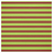 Maroon und hellgrüne Linien Stoff (Muster)
