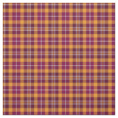 Maroon und Orange Sporty Kariert Stoff (Muster)