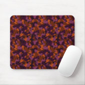 maroon und orange Tarnung abstrakt Mousepad (Mit Mouse)