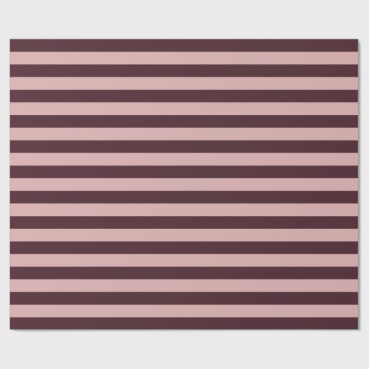 Maroon und rosa Streifen Geschenkpapier (Flach)