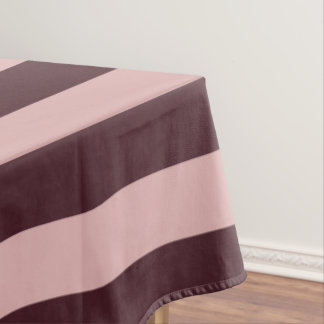 Maroon und rosa Streifen Tischdecke
