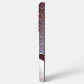 Maroon und silber Glitzer farbigen Handy Gehäuse. Samsung Galaxy Hülle (Rückseite (Horizontal))