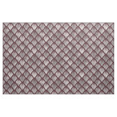 Maroon und Silver Art Déco Diamond Pattern Stoff (Fat Quarter (45,7 x 55,9 cm))