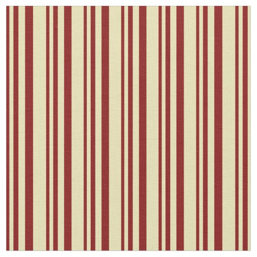 Maroon und Tan Lines Pattern Stoff (Nahaufnahme)