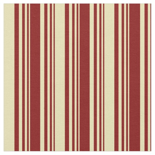 Maroon und Tan Lines Stoff (Nahaufnahme)