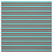 Maroon- und Türkisstreifen/Linienmuster Stoff (Muster)