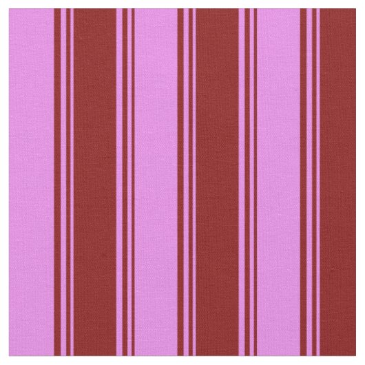 Maroon und Violet Streifen Stoff (Nahaufnahme)