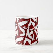 Maroon und Weiß Volleyball Team Farben Trainer Ges Kaffeetasse (Mittel)