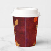Maroon Verlasse trinken und dankbar sein Pappbecher (Rechts)