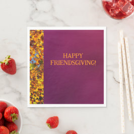Maroon Verlasst Erntedank Friendsgiving Serviette