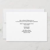 Maroon Veterinary School Foto Graduation Party Einladung (Rückseite)