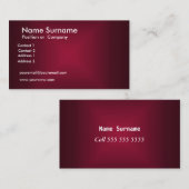 Maroon Visitenkarte (Vorne/Hinten)
