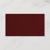 Maroon Visitenkarte (Rückseite)