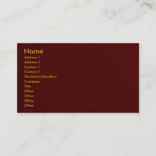Maroon Visitenkarte