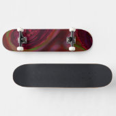 Maroon Wave Skateboard (Horizontal)