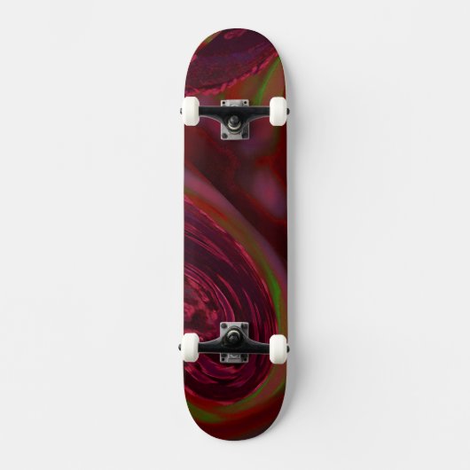 Maroon Wave Skateboard (Vorderseite)