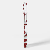 Maroon weiß Team färbt mädchenhafte Volleyballs Case-Mate iPhone Hülle (Rückseite / Links)